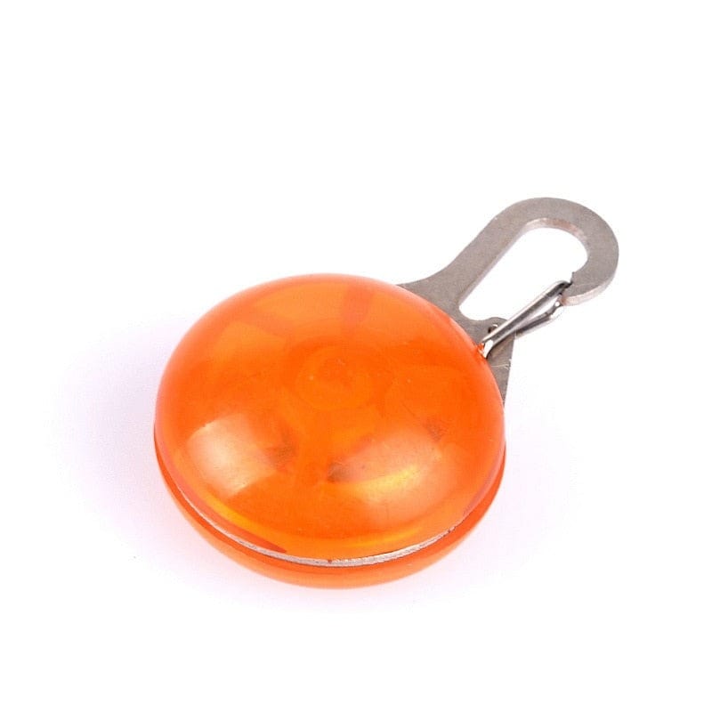LED Glowing Collar Glowing Pendant-Wiggleez-Orange-S-Wiggleez