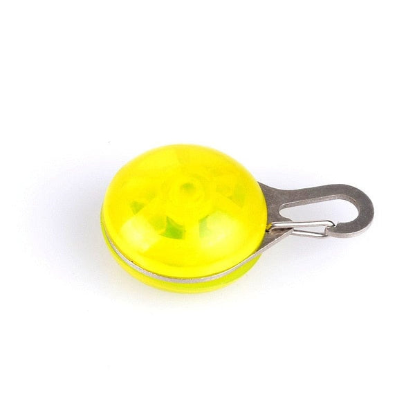 LED Glowing Collar Glowing Pendant-Wiggleez-Yellow-S-Wiggleez