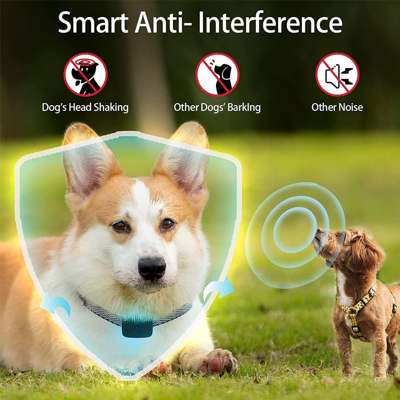 Lightweight and Waterproof No Shock Bark Control Collar with 2 Training Modes-Anti Barking No Shock Collar-Wiggleez-Wiggleez