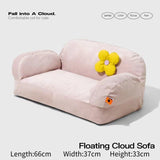 Modern Luxury Small Dog Cat Nest Sofa Bedding-Wiggleez-Light Pink Floating Cloud Sofa-Wiggleez