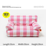 Modern Luxury Small Dog Cat Nest Sofa Bedding-Wiggleez-Pink White Modern Sofa Bed-Wiggleez