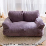 Modern Luxury Small Dog Cat Nest Sofa Bedding-Wiggleez-Purple Plush Sofa Bed-Wiggleez