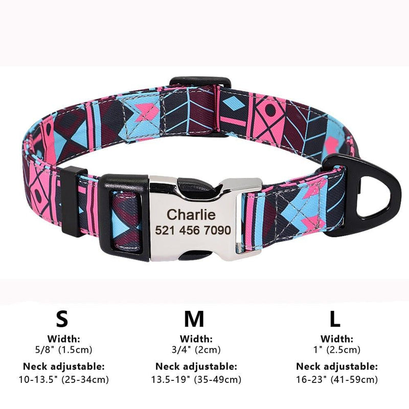 Personalized Dog Collar-Wiggleez-Rose-S-Wiggleez