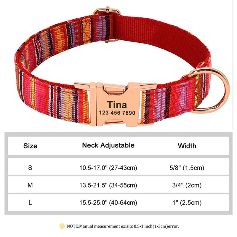 Personalized Dog Collar-Wiggleez-Rose-S-Wiggleez