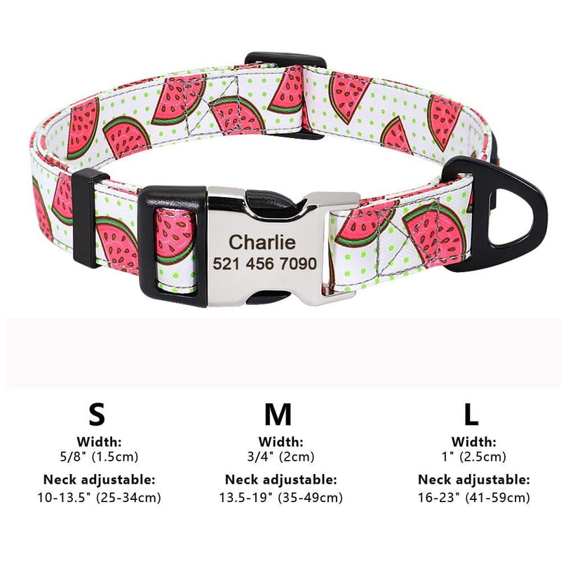 Personalized Dog Collar-Wiggleez-Rose-S-Wiggleez