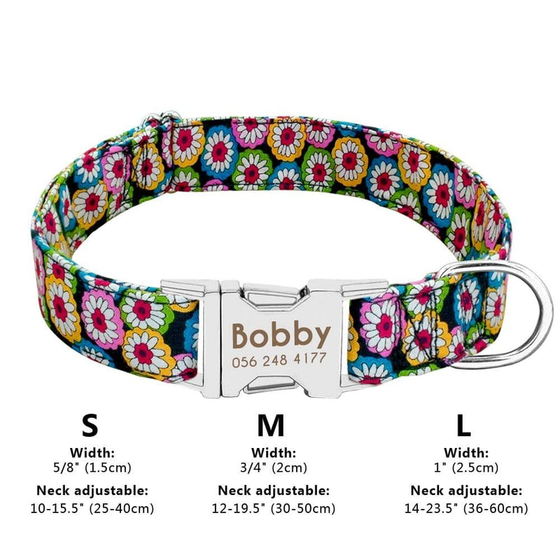 Personalized Dog Collar-Wiggleez-Rose-S-Wiggleez