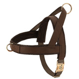 Personalized Engraved No Pull Adjustable Dog Harness-Wiggleez-Brown-XS-Wiggleez