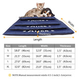 Personalized Non-Slip Sleeping Waterproof Indoor Outdoor Pet Bed Mat-Wiggleez-Gray-S-Wiggleez