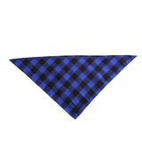 Personalized Plaid Dog Bandana Scarf-Wiggleez-Blue-Wiggleez