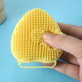 Pet Bath Brush Shampoo-Wiggleez-Square Yellow-Wiggleez