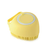 Pet Bath Brush Shampoo-Wiggleez-Square Yellow-Wiggleez