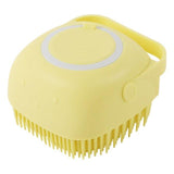 Pet Bath Brush Shampoo-Wiggleez-Square Yellow-Wiggleez