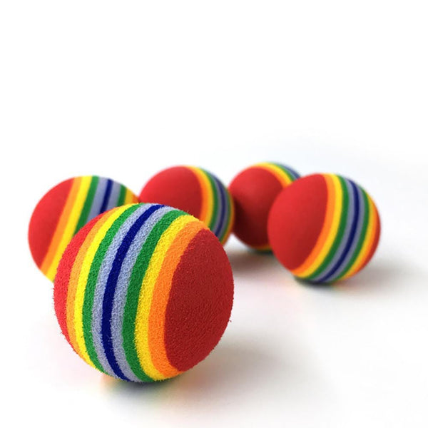 Pet Chewing Interactive Ball Teething Toy-Wiggleez-Multicolor-S-Wiggleez