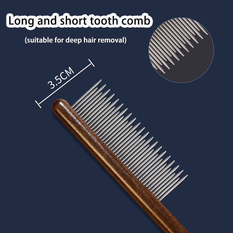 Pet Flea Comb Brush-Wiggleez-Long and short tooth-Wiggleez