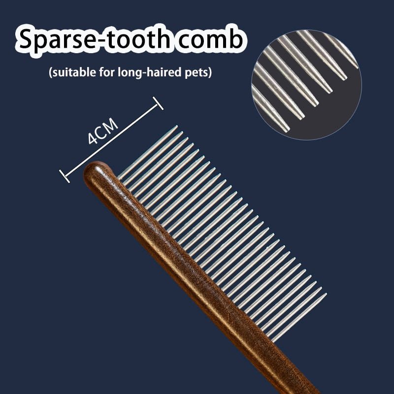 Pet Flea Comb Brush-Wiggleez-Sparse-tooth comb-Wiggleez