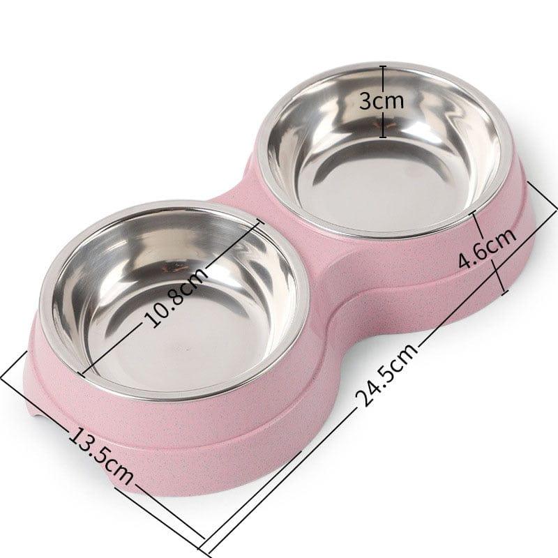 Pet Food Bowl-Wiggleez-Pink-Wiggleez