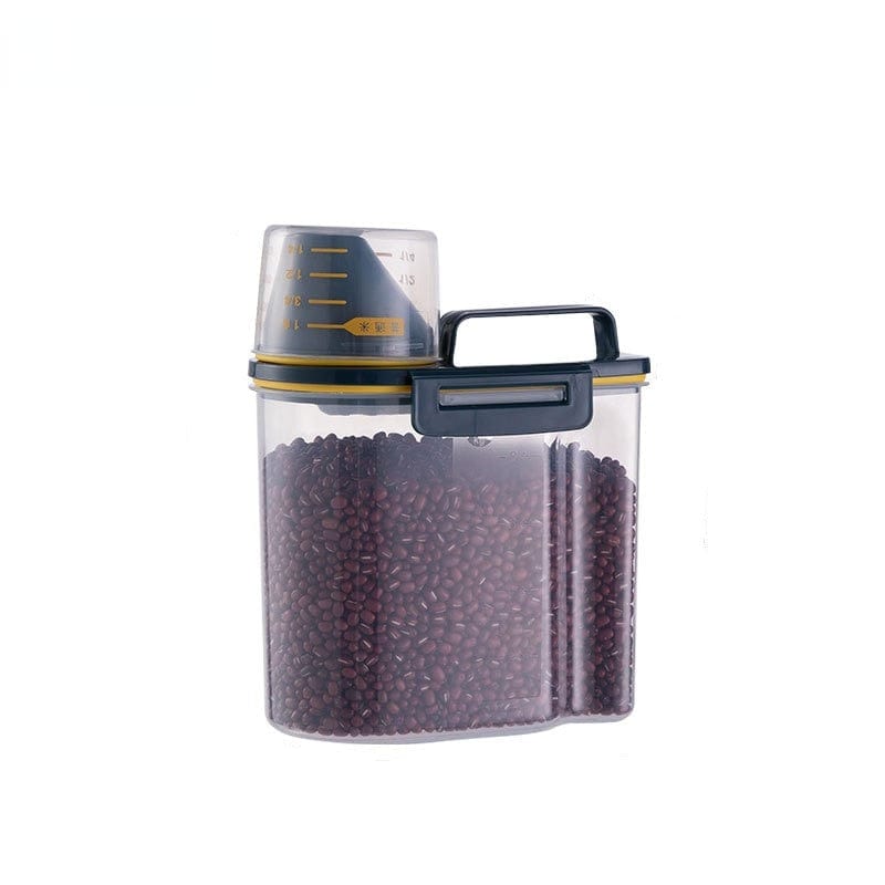 Pet Food Plastic Container-Wiggleez-1.5KG black-Wiggleez