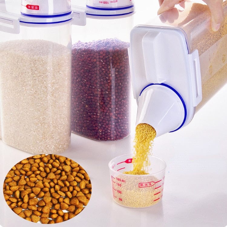 Pet Food Plastic Container-Wiggleez-1.5KG white-Wiggleez
