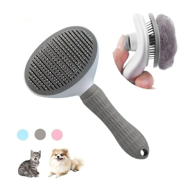 Pet Hair Brush-Wiggleez-Silver-Wiggleez