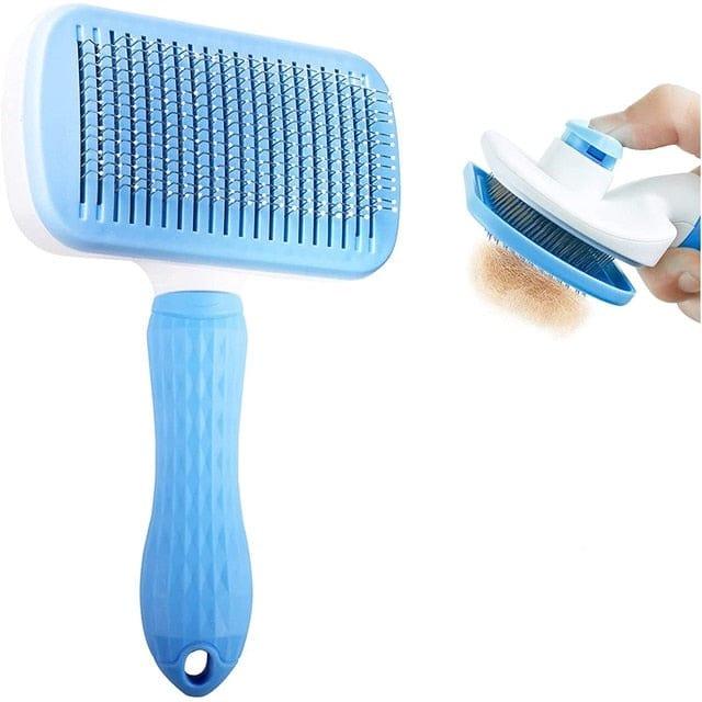 Pet Hair Brush-Wiggleez-Blue Square-Wiggleez