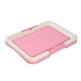 Portable Dog Training Toilet Indoor Pad Holder Tray-Wiggleez-Pink-47x34cm-Wiggleez