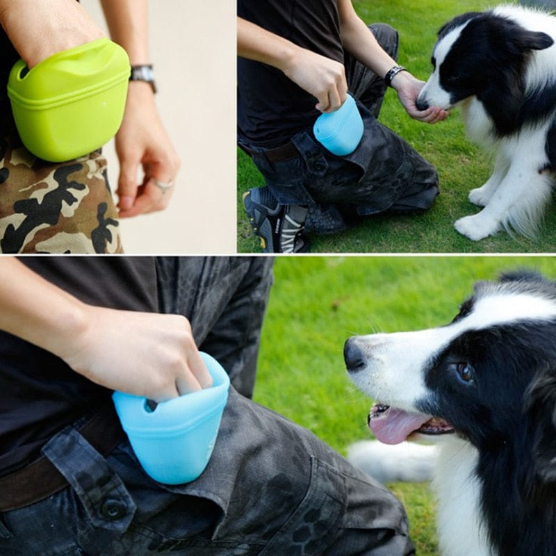 Portable Dog Treat Storage Pouch-Wiggleez-Black-Wiggleez
