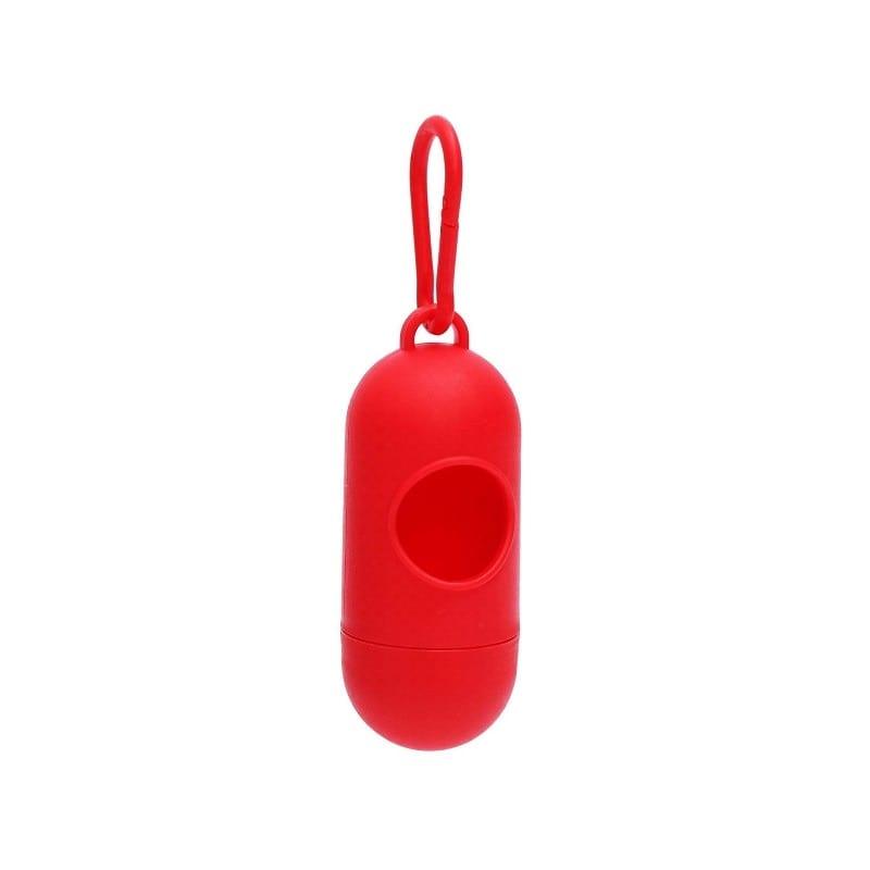 Portable Dog Waste Bag Dispenser-Wiggleez-Red-Wiggleez