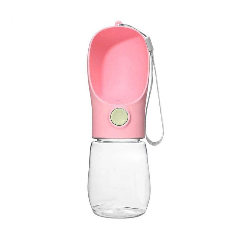 Portable Dog travel Water Bottle-Wiggleez-Pink C-350ml-Wiggleez