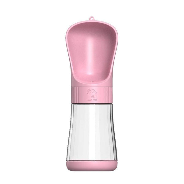 Portable Dog travel Water Bottle-Wiggleez-Pink D-350ml-Wiggleez