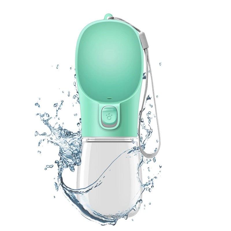 Portable Dog travel Water Bottle-Wiggleez-Green A-350ml-Wiggleez