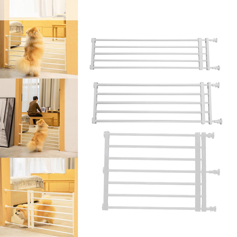 Portable Retractable Dog Gate for Indoor Safety-Wiggleez-Height 24cm-Wiggleez