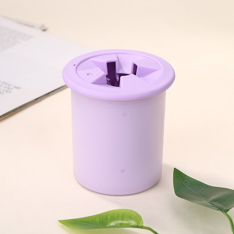 Portable Silicone Dog Paw Cleaner Cup-Wiggleez-Purple-Wiggleez