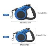 Retractable Dog Leash-Wiggleez-Blue-3M-Wiggleez