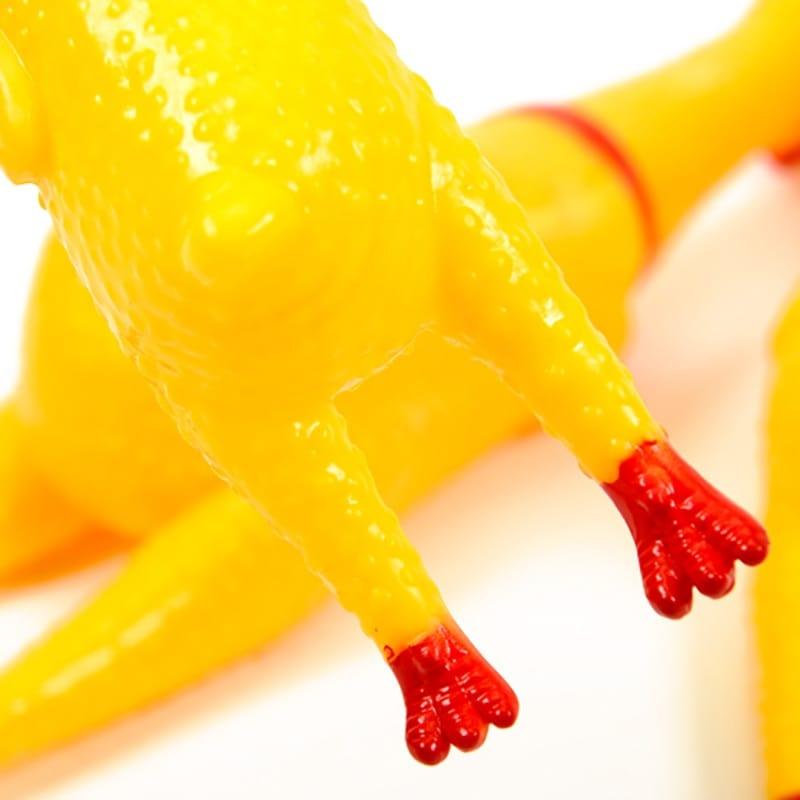 Screaming Chicken Squeeze Sound Dog Toy-Wiggleez-Black-Wiggleez