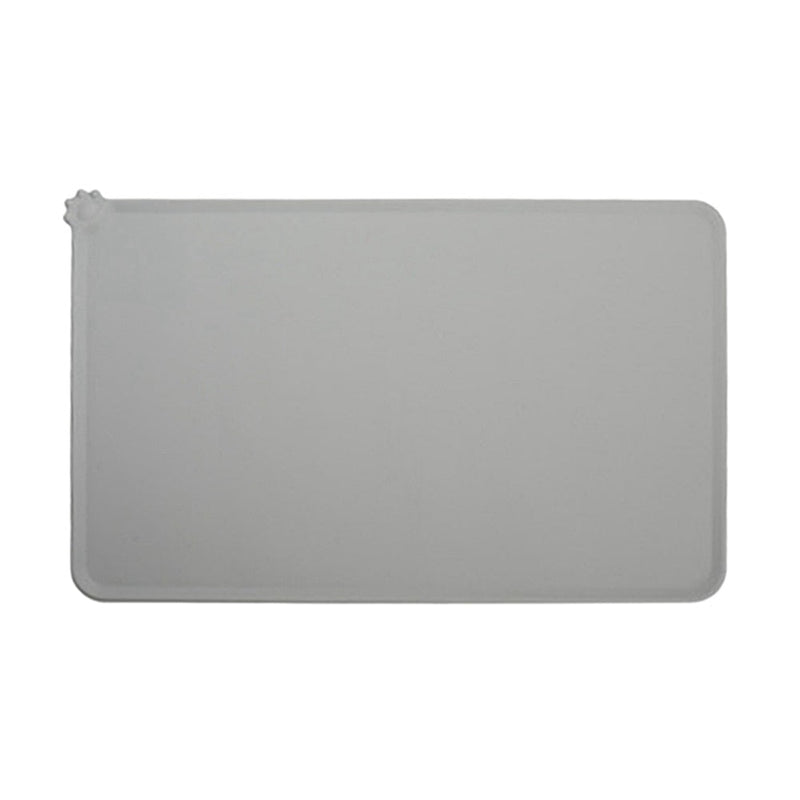 Silicone Dog Cat Non-Stick Waterproof Feeding Tray Mat-Dog Supplies-Wiggleez-Gray-Wiggleez