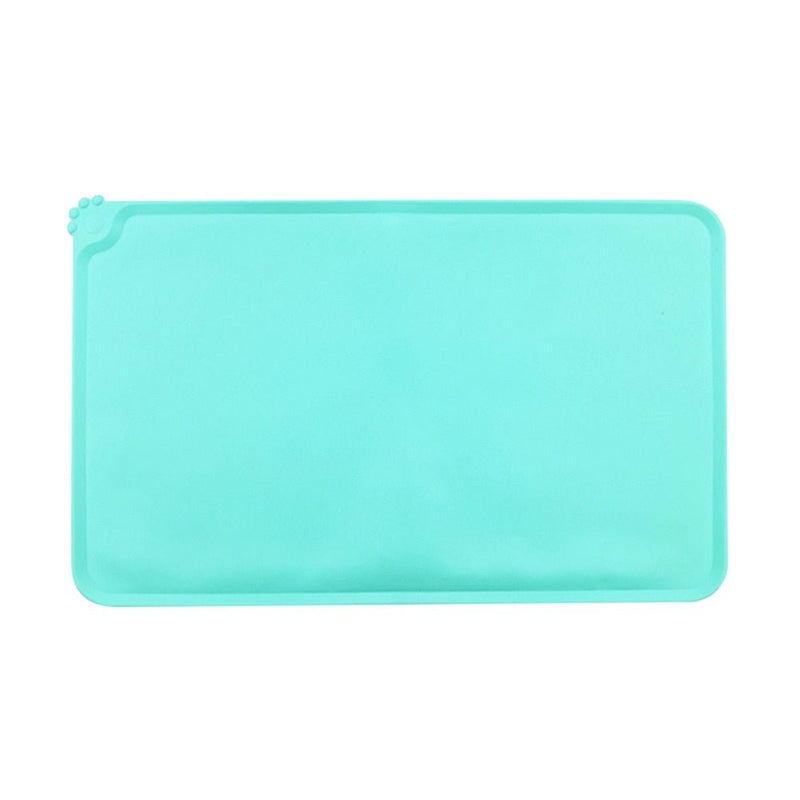 Silicone Dog Cat Non-Stick Waterproof Feeding Tray Mat-Dog Supplies-Wiggleez-Green-Wiggleez
