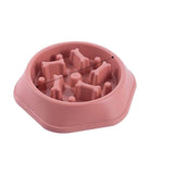 Slow Feeder Dog Food Bowl-Wiggleez-Pink-Wiggleez