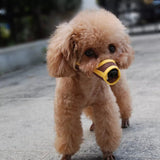 Small Medium Large dog Leatherette Nylon Mesh Muzzle-Wiggleez-Gray Mesh-XS-Wiggleez