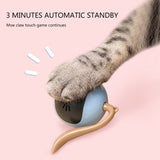 Smart Self Rotating LED Cat Toy-Wiggleez-White-Wiggleez