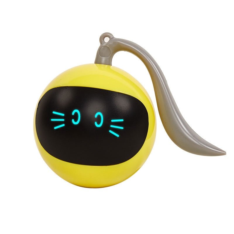 Smart Self Rotating LED Cat Toy-Wiggleez-Yellow-Wiggleez