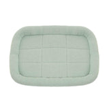 Soft Plush Square Calming Dog Cat Mat Bed-Wiggleez-Green-S (45X35CM)-Wiggleez