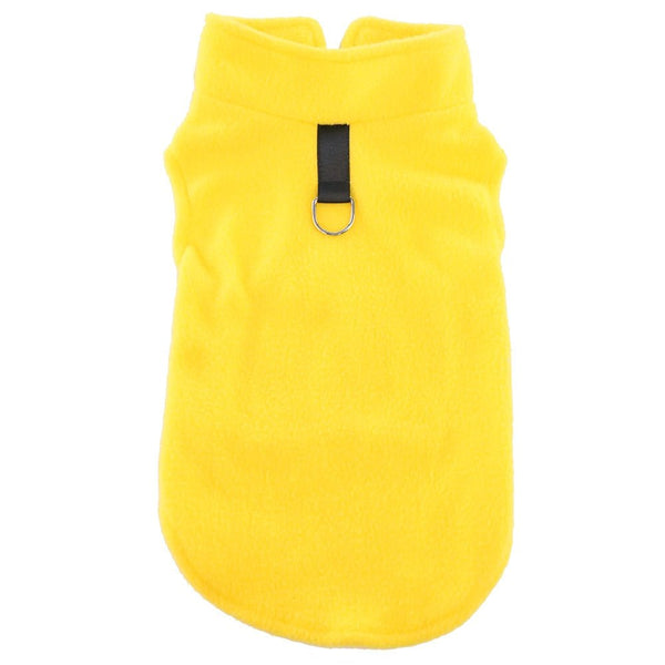 Soft Warm Dog Jacket-Wiggleez-Yellow-XS-Wiggleez