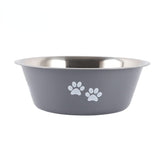Stainless Steel Food Bowl-Wiggleez-Gray-400 ml-Wiggleez
