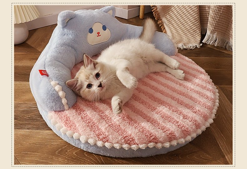 Super Soft Dog and Cat Padded Cushion Bed-Wiggleez-Coffee-20 x 20 x 9 In-Wiggleez