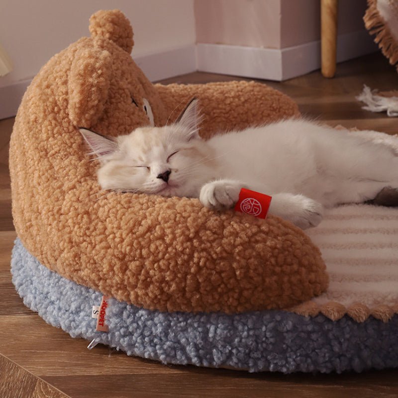 Super Soft Dog and Cat Padded Cushion Bed-Wiggleez-Coffee-20 x 20 x 9 In-Wiggleez
