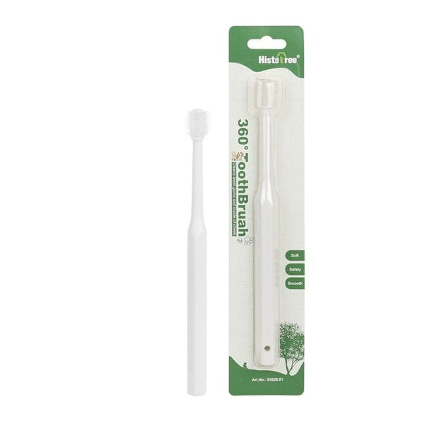 Super Soft Nylon Toothbrush-Wiggleez-White-Wiggleez