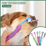 Three-Head Multi-angle Pet Toothbrush-Wiggleez-Light Green-Wiggleez