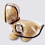 Transparent Raincoat For Small and Medium Dogs-Wiggleez-Black-XS-Wiggleez