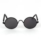 Vintage Round Cat Sunglasses-Wiggleez-Black Black-Wiggleez