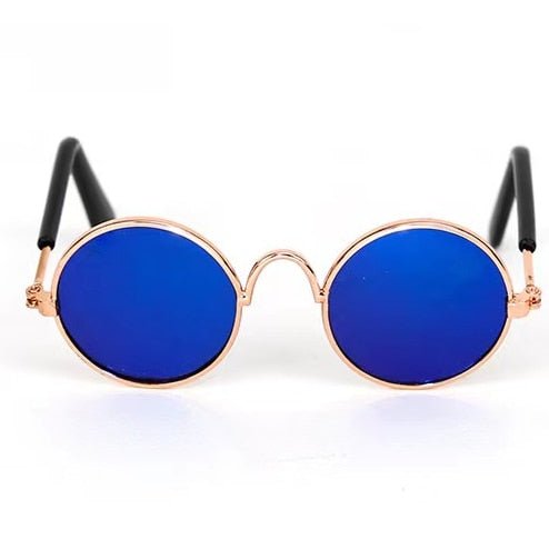 Vintage Round Cat Sunglasses-Wiggleez-Blue-Wiggleez